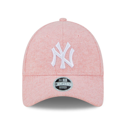 Gorra de béisbol mujer 9FORTY MLB Wool New York Yankees de New Era - Rosa-Blanco