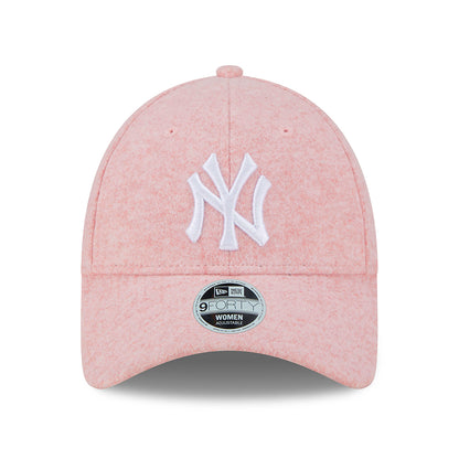 Gorra de béisbol mujeres 9FORTY MLB Wool New York Yankees de New Era - Rosa-Blanco