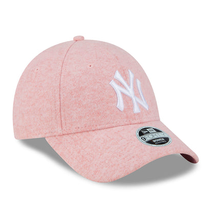 Gorra de béisbol mujer 9FORTY MLB Wool New York Yankees de New Era - Rosa-Blanco