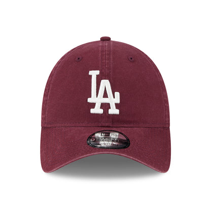 Gorra de béisbol 9TWENTY MLB League Essential L.A. Dodgers de New Era - Granate-Blanco