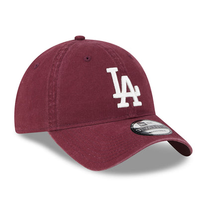 Gorra de béisbol 9TWENTY MLB League Essential L.A. Dodgers de New Era - Granate-Blanco