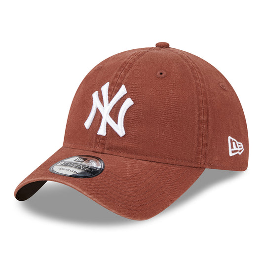 Gorra de béisbol 9TWENTY MLB League Casual de los New York Yankees de New Era - Corteza-Blanco