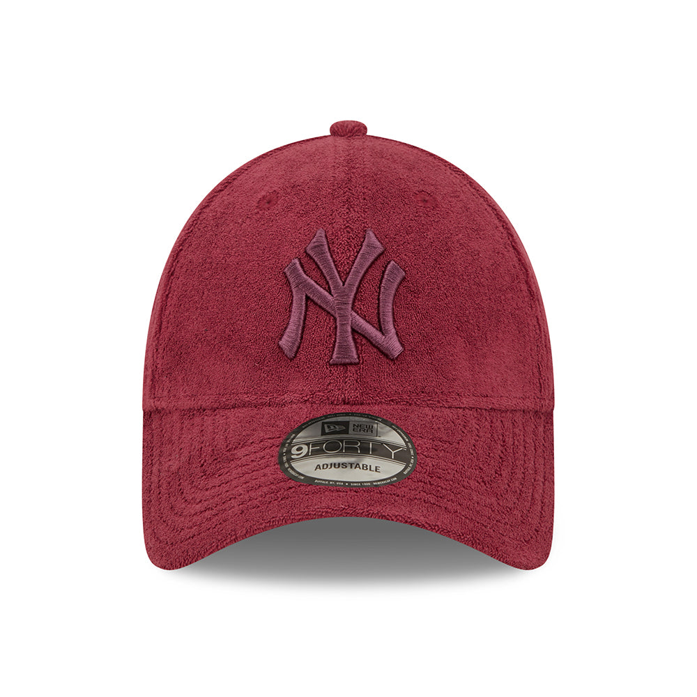 Gorra de béisbol 9FORTY MLB Towelling New York Yankees de New Era - Granate