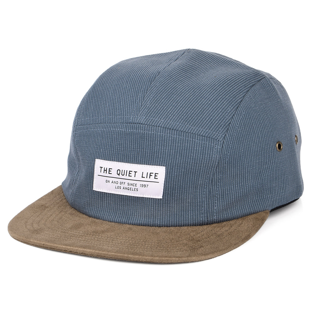 Gorra 5 paneles Cord Combo de The Quiet Life - Azul-Beige Arena