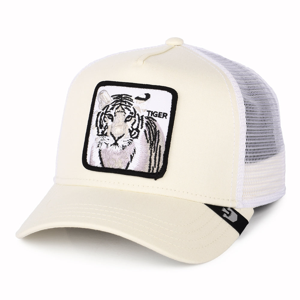 Gorra Trucker White Tiger de Goorin - Blanco