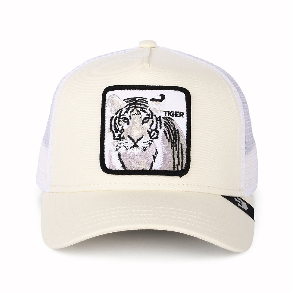 Gorra Trucker White Tiger de Goorin - Blanco