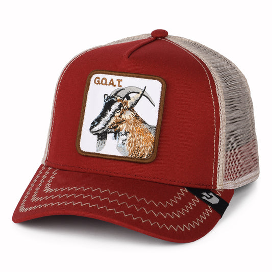 Gorra Trucker Goat de Goorin - Rojo