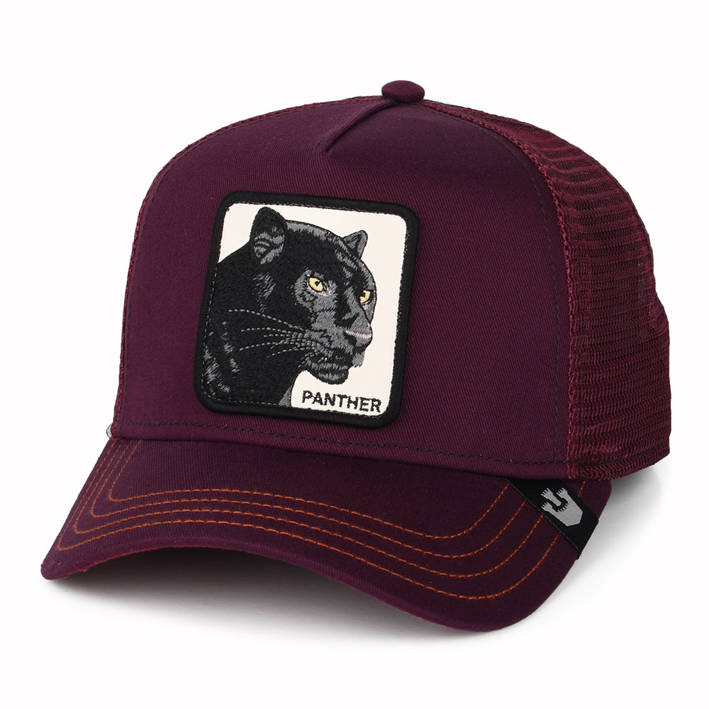 Gorra Trucker Black Panther de Goorin - Granate