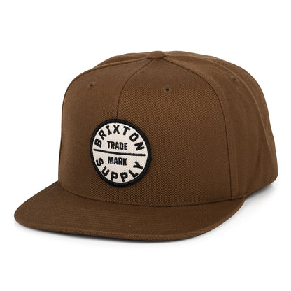 Gorra Snapback Oath III de Brixton - Marrón
