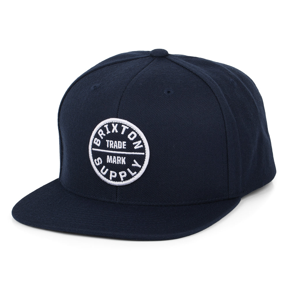 Gorra Snapback Oath III de Brixton - Azul Marino Lavado