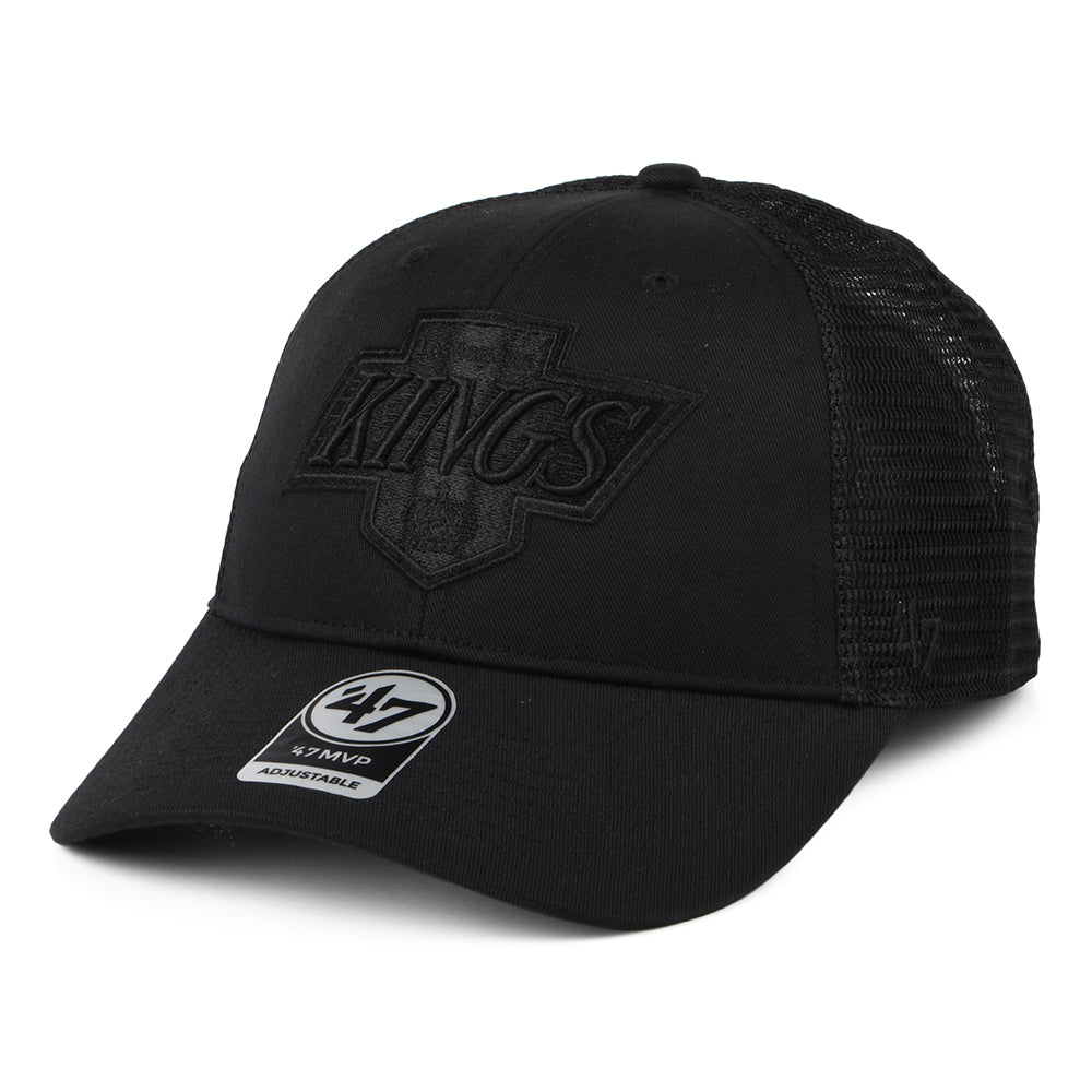 Gorra Trucker L.A. Kings de 47 Brand - Negro sobre Negro