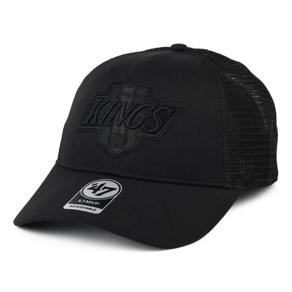 Gorra Trucker L.A. Kings de 47 Brand - Negro sobre Negro