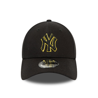 Gorra de béisbol 9FORTY MLB Team Outline New York Yankees de New Era - Negro-Amarillo