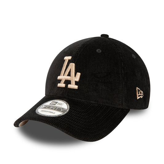 Gorra de béisbol 9FORTY MLB Cord L.A. Dodgers de New Era - Negro-Marrón Claro