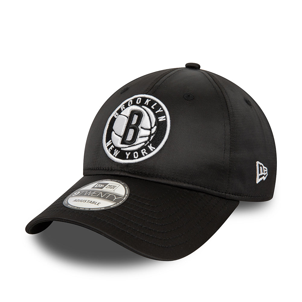 Gorra de béisbol 9TWENTY NBA Satin Brooklyn Nets de New Era - Negro