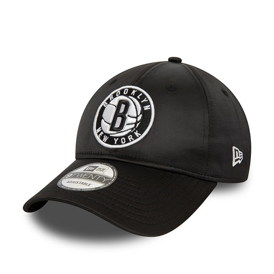 Gorra de béisbol 9TWENTY NBA Satin Brooklyn Nets de New Era - Negro