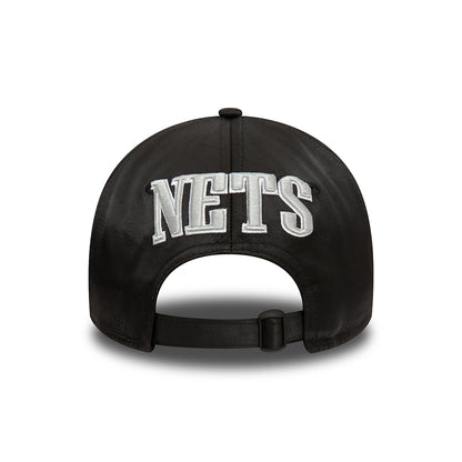 Gorra de béisbol 9TWENTY NBA Satin Brooklyn Nets de New Era - Negro