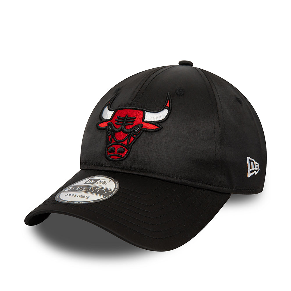 Gorra de béisbol 9TWENTY NBA Satin Chicago Bulls de New Era - Negro