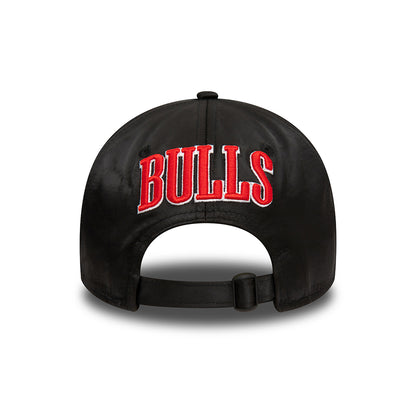 Gorra de béisbol 9TWENTY NBA Satin Chicago Bulls de New Era - Negro