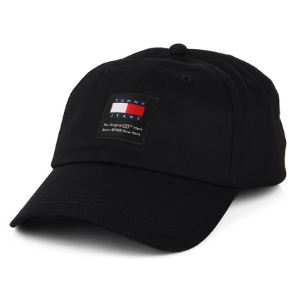 Gorra de béisbol TJM Modern Patch de algodón orgánico de Tommy Hilfiger - Negro