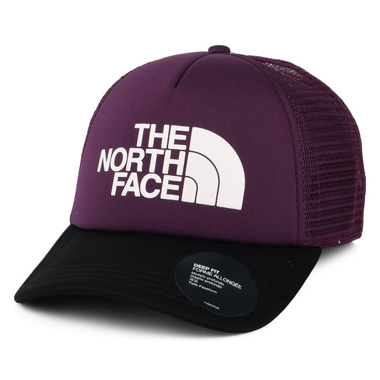 Gorra Trucker TNF Logo ajuste profundo de The North Face - Morado-Grosella Negra