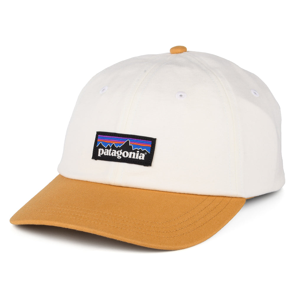 Gorra de béisbol P-6 Label de algodón orgánico de Patagonia - Crema-Mostaza