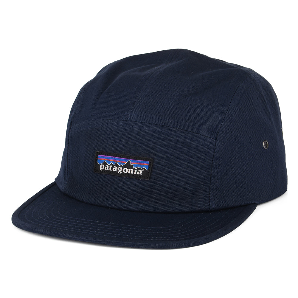 Gorra 5 paneles P-6 Label Maclure de algodón orgánico de Patagonia - Azul Marino