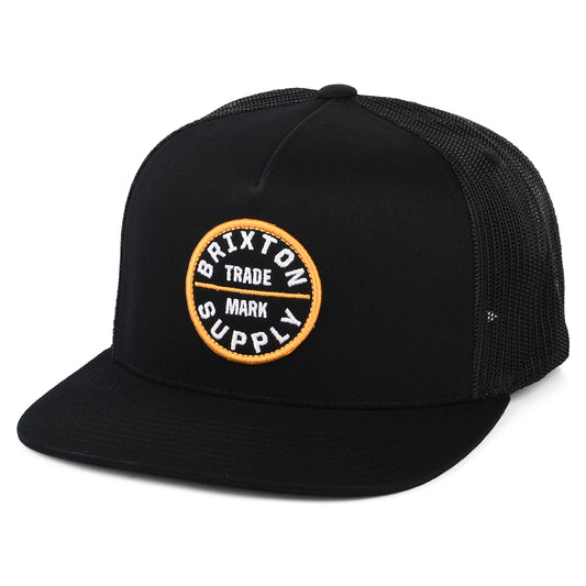 Gorra de camionero Oath MP de Brixton - Negro