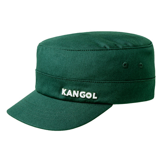 Gorra militar de sarga de algodón de Kangol - Verde Pino