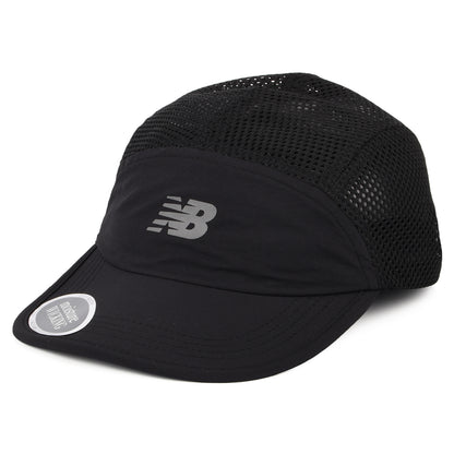 Gorra 5 paneles Air Flow reciclado de New Balance - Negro