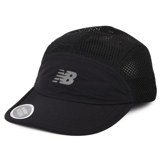 Gorra 5 paneles Air Flow reciclado de New Balance - Negro