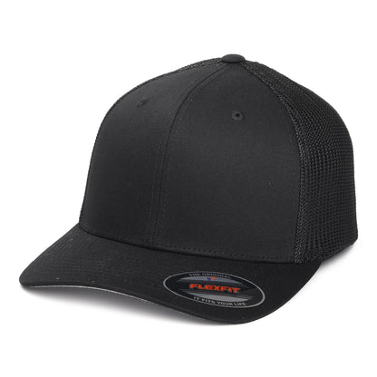Gorra Trucker FlexFit Tonal - Negro