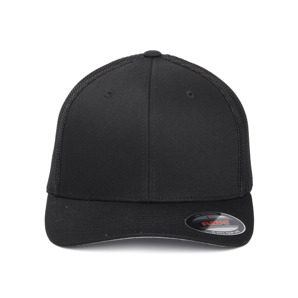 Gorra Trucker FlexFit Tonal - Negro