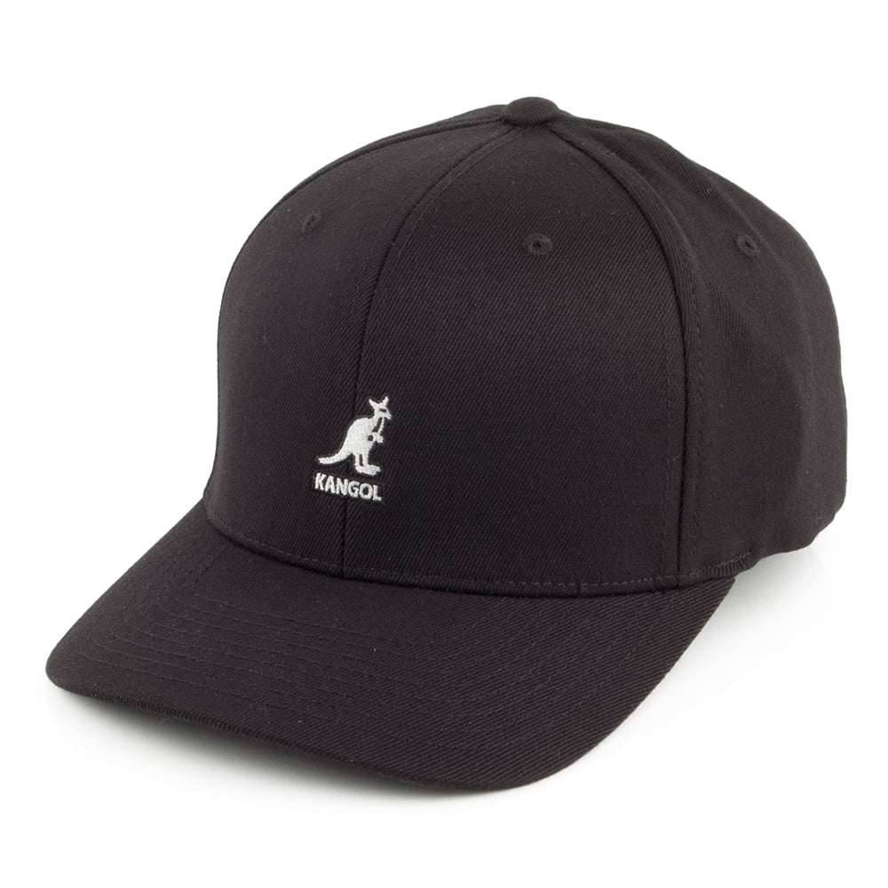 Gorra de béisbol Flexfit de lana de Kangol - Negro