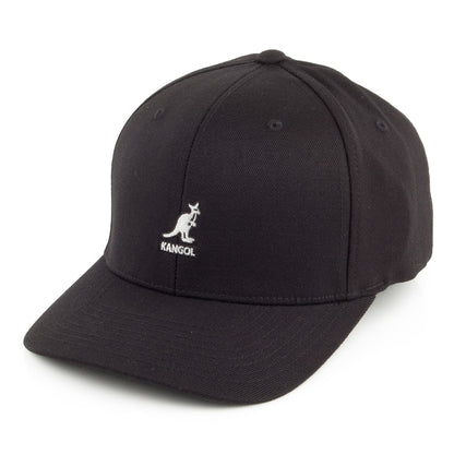 Gorra de béisbol Flexfit de lana de Kangol - Negro