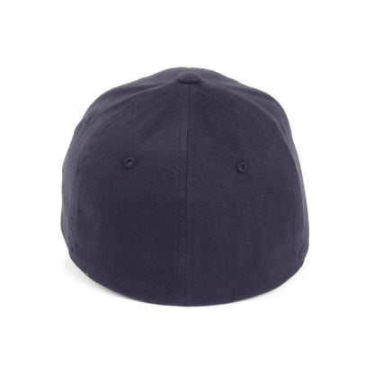Gorra de béisbol de sarga de algodón de FlexFit Mid-Pro - Azul Marino