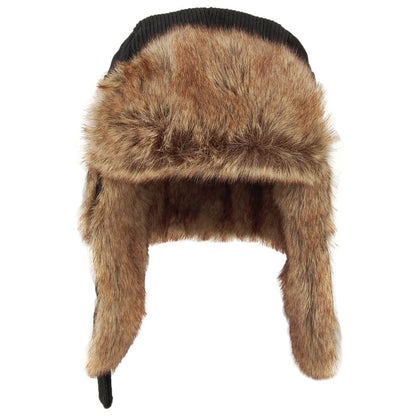 Gorro Aviador de pana Bomber de piel sintética de Barts - Negro