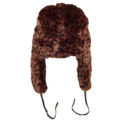 Gorro Aviador de piel sintética de Kangol - Leopardo
