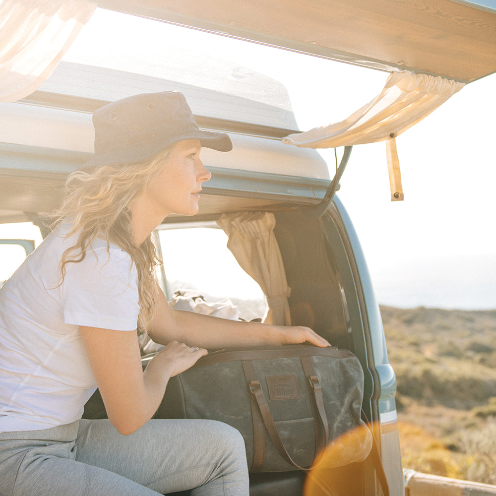 Sombrero de Sol T3 Wanderer plegable de Tilley - Azul Marino