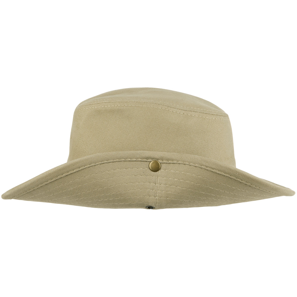 Sombrero australiano algodón cordón ajustable Dorfman-Pacific - Kaki