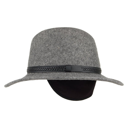 Sombrero Fedora TWF1 Montana repelente al agua de fieltro de lana de Tilley - Mezcla de grises