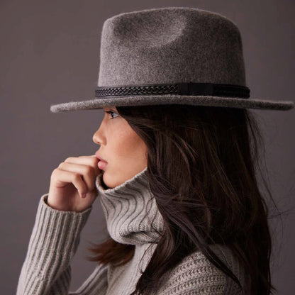 Sombrero Fedora TWF1 Montana repelente al agua de fieltro de lana de Tilley - Mezcla de grises