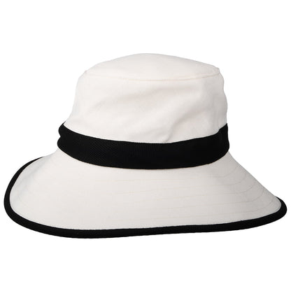 Sombrero Adrienne plegable de cáñamo de Tilley - Negro-Blanco