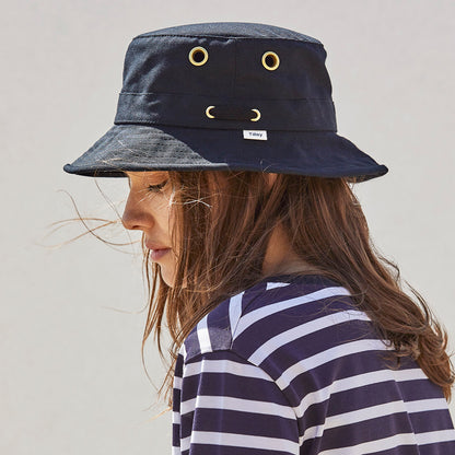 Sombrero de pescador Iconic T1 de lona de algodón de Tilley - Azul Marino