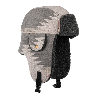 Gorro Aviador Shauna estampado azteca de Scala - Gris Multi