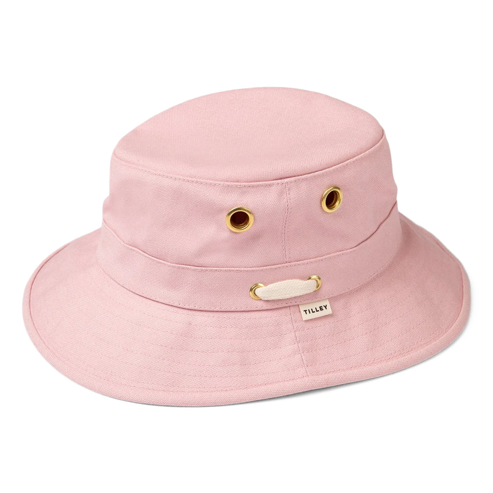 Sombrero de pescador Iconic T1 de lona de algodón de Tilley - Rosa Claro