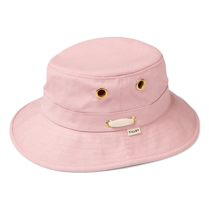 Sombrero de pescador Iconic T1 de lona de algodón de Tilley - Rosa Claro