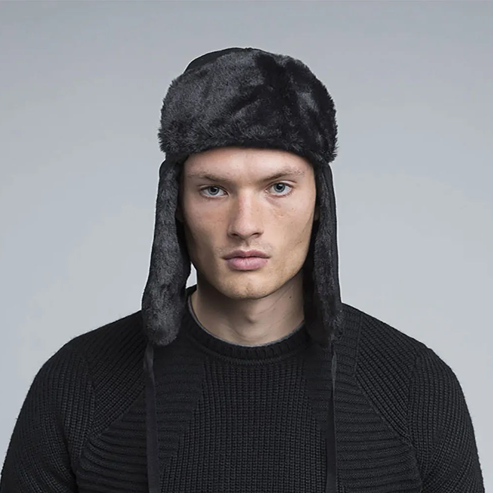 Gorro Aviador Ushanka de Kangol - Negro