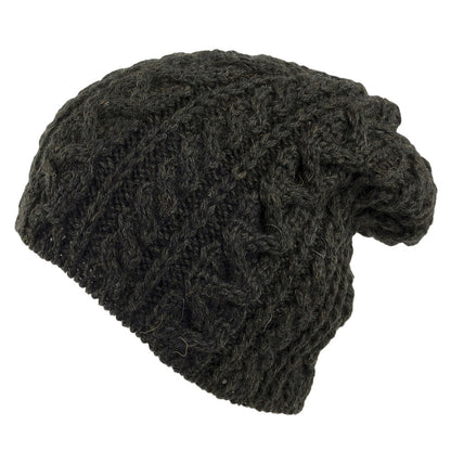 Gorro Beanie Oversized de lana inglesa de Highland 2000 - Loden
