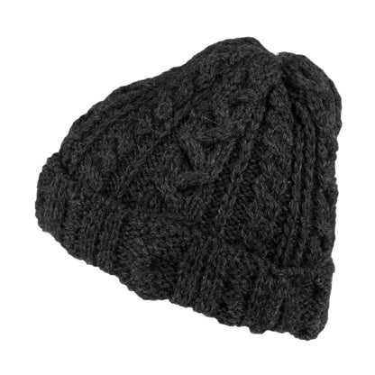 Gorro Beanie Oversized de lana inglesa de Highland 2000 - Antracita